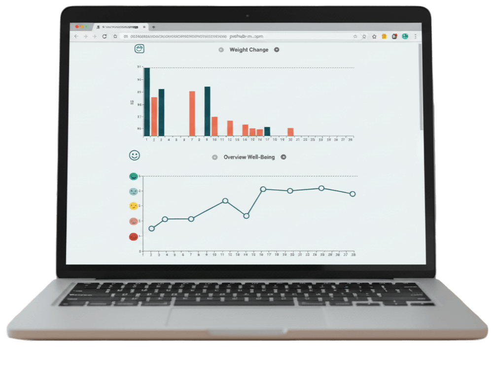 Patientin und Ärtzin schauen sich die PrehabM App an
